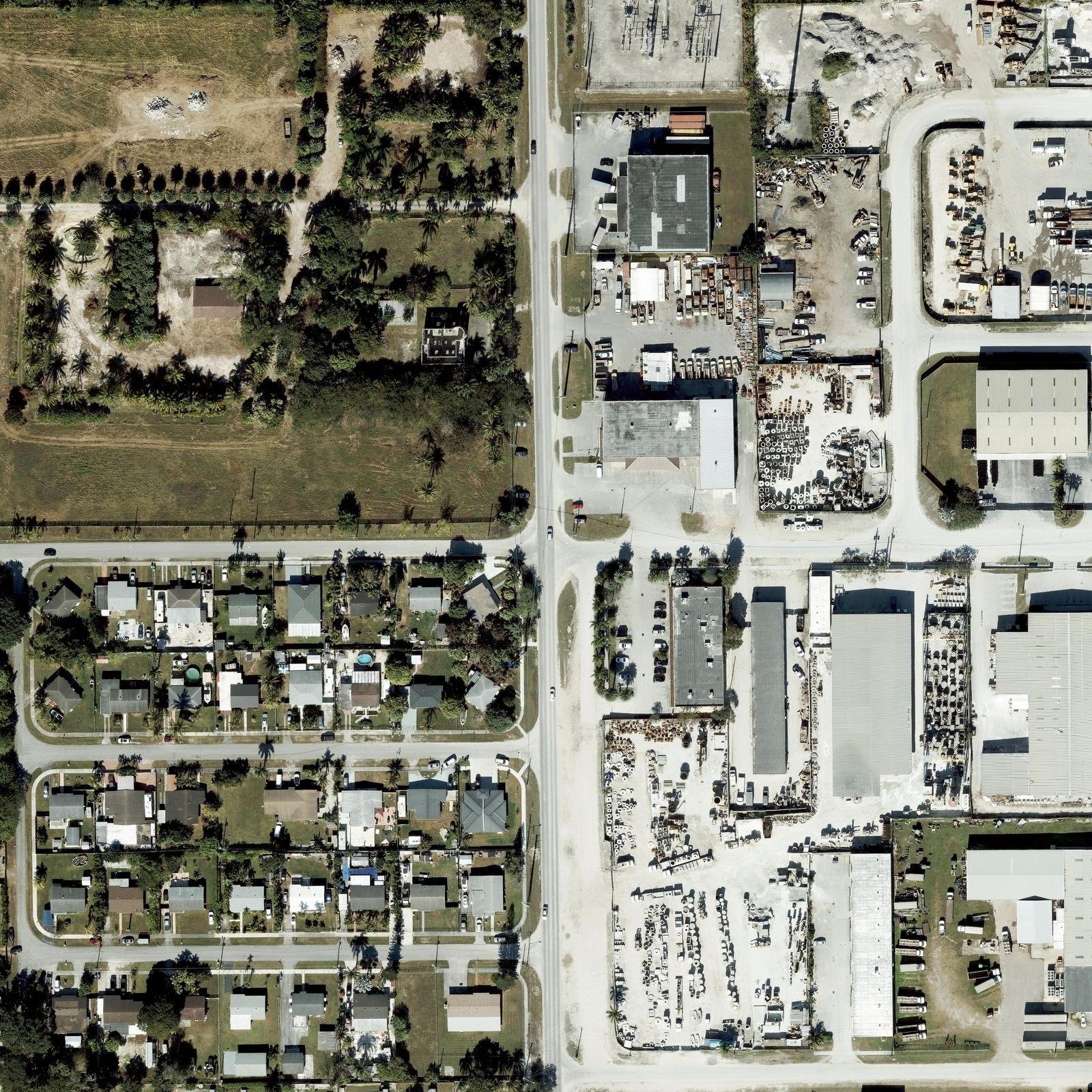 Aerial of the Coral Landings site